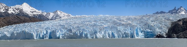 Panorama, Glacier, Lago Grey, Torres del Paine National Park, Parque Nacional Torres del Paine,