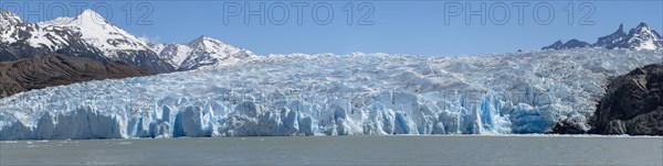 Panorama, Glacier, Lago Grey, Torres del Paine National Park, Parque Nacional Torres del Paine,