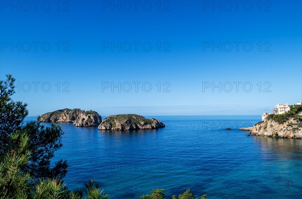 Malgrats-Inselm, Illes de las Malgrats seen from the Parque de les Malgrats, near Santa Ponca or