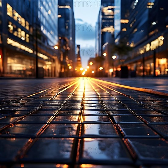 Smart pavement underfoot captures phase of change from each tread embodies urban energy