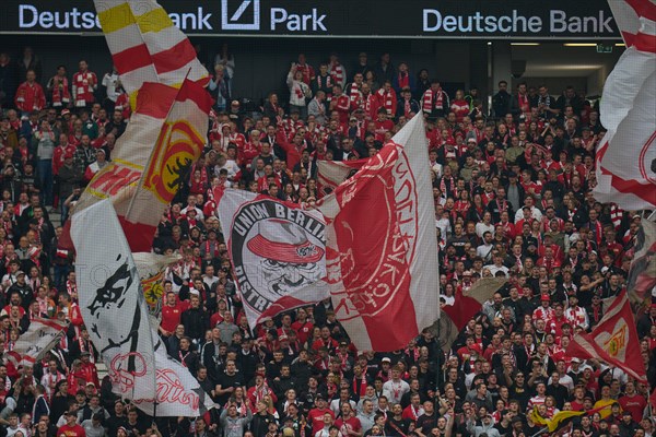 Bundesliga Eintracht Frankfurt-Union Berlin at Deutsche Bank Park in Frankfurt. Berlin's fans.