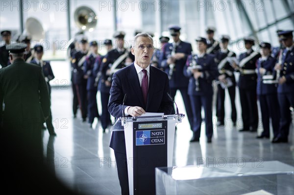 Jens Stoltenberg, Secretary General of the North Atlantic Council, photographed during the ceremony
