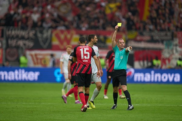 Bundesliga Eintracht Frankfurt-Union Berlin at Deutsche Bank Park in Frankfurt. Referee Marco Fritz