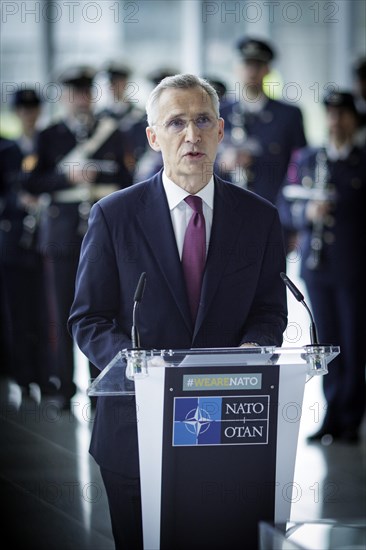 Jens Stoltenberg, Secretary General of the North Atlantic Council, photographed during the ceremony