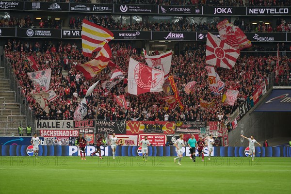 Bundesliga Eintracht Frankfurt-Union Berlin at Deutsche Bank Park in Frankfurt. Berlin's fans.