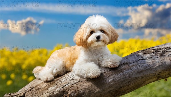 KI generated, animal, animals, mammal, mammals, Maltipoo (Canis lupus familiaris), dog, dogs,