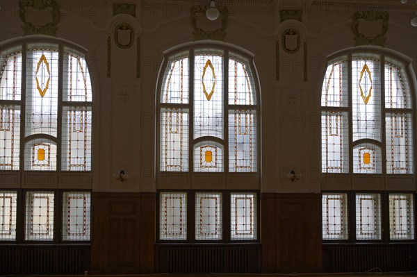 Interior view, window, hall, Janacek Academy of Music and Performing Arts, Brno, Brno, Jihomoravsky