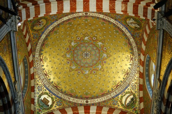Interior view, Marseille Cathedral or Cathedrale Sainte-Marie-Majeure de Marseille, 1852-1896,