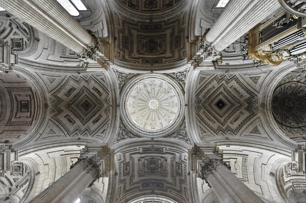 Jaen, Catedral de Jaen, Cathedral of Jaen from the 13th century, Renaissance art epoch, Jaen, view