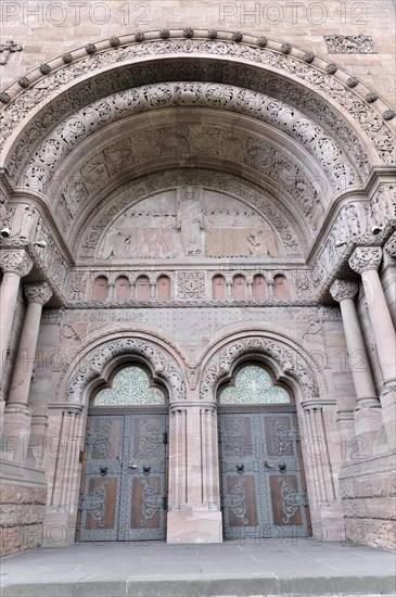 Church of the Redeemer, start of construction 1903, Bad Homburg v. d. Hoehe, Hesse, Detailed view