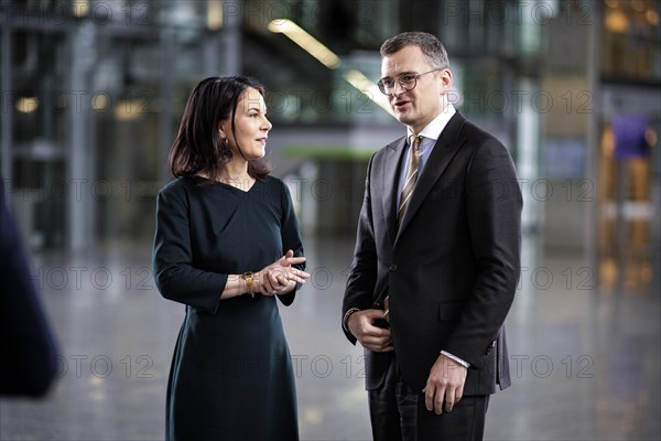 (L-R) Annalena Baerbock, Federal Foreign Minister, and Dmytro Kuleba, Foreign Minister of Ukraine,
