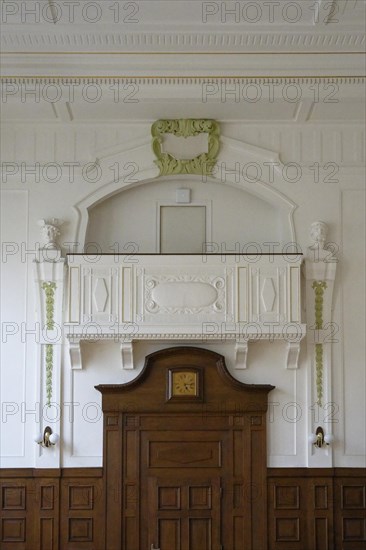 Interior view, Hall, Janacek Academy of Music and Performing Arts, Brno, Brno, Jihomoravsky kraj,
