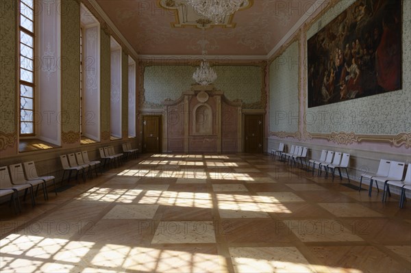 Interior view, Great Hall of the Prelature, Benedictine Monastery Rajhrad, Loucka, Rajhrad,