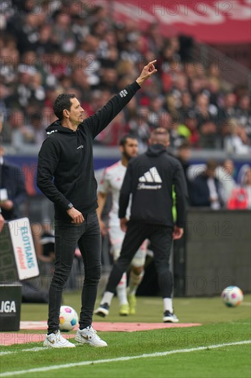 Bundesliga Eintracht Frankfurt-Union Berlin at Deutsche Bank Park in Frankfurt. Frankfurt coach