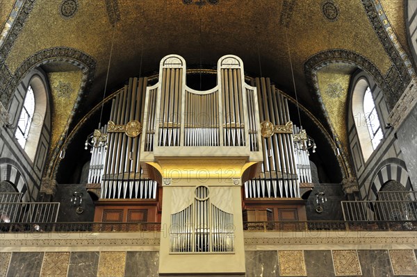 Church of the Redeemer, start of construction 1903, Bad Homburg v. d. Hoehe, Hesse, Colourful