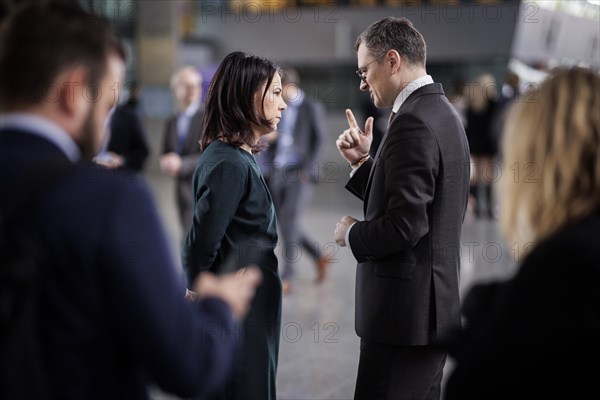 (L-R) Annalena Baerbock, Federal Foreign Minister, and Dmytro Kuleba, Foreign Minister of Ukraine,