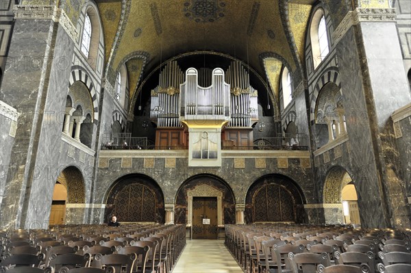 Church of the Redeemer, start of construction 1903, Bad Homburg v. d. Hoehe, Hesse, Church interior