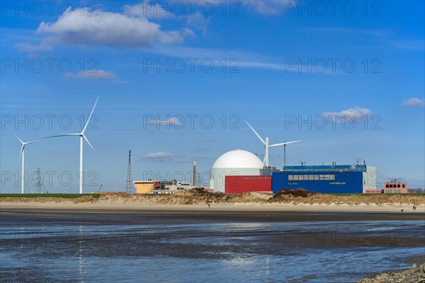 Borssele Nuclear Power Station with pressurised water reactor (PWR), only nuclear power plant for