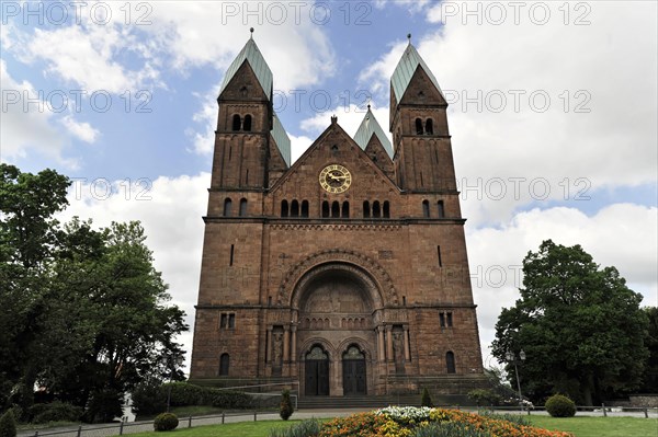 Church of the Redeemer, start of construction 1903, Bad Homburg v. d. Hoehe, Hesse, Neo-Romanesque