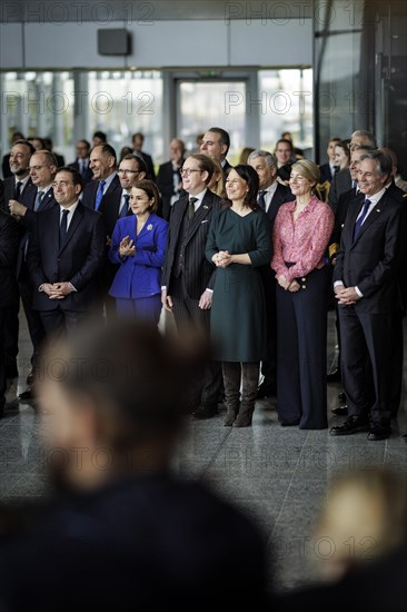 (L-R) Jose Manuel Albares, Foreign Minister of Spain, Lumini?a-Teodora Odobescu, Foreign Minister