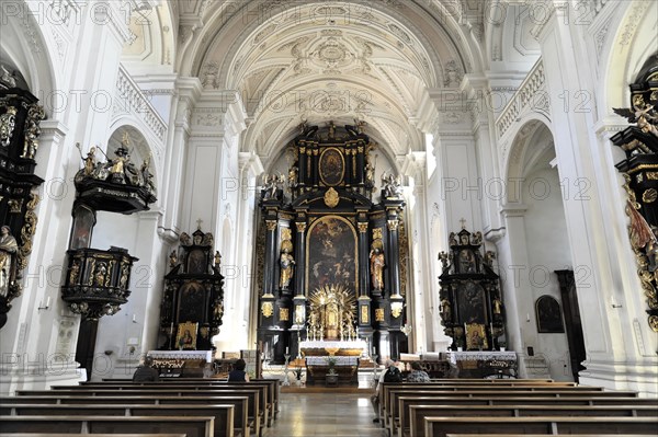 St. Paul's parish church, the first church was consecrated to St. Paul around 1050, Passau, view