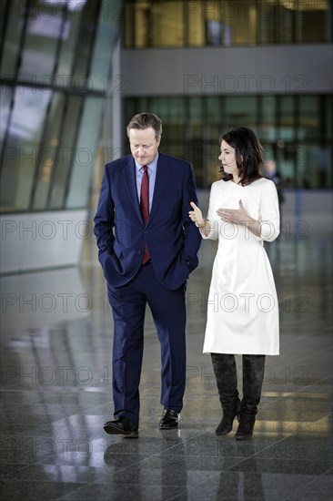 (R-L) Annalena Baerbock, Federal Foreign Minister, meets David Cameron, Secretary of State for