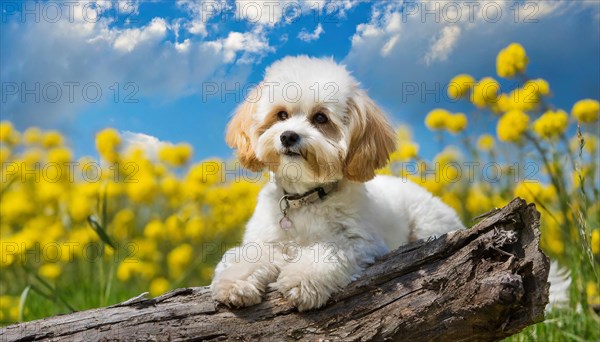 KI generated, animal, animals, mammal, mammals, Maltipoo (Canis lupus familiaris), dog, dogs,