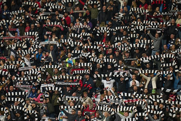 Bundesliga Eintracht Frankfurt-Union Berlin at Deutsche Bank Park in Frankfurt. Frankfurt fans show