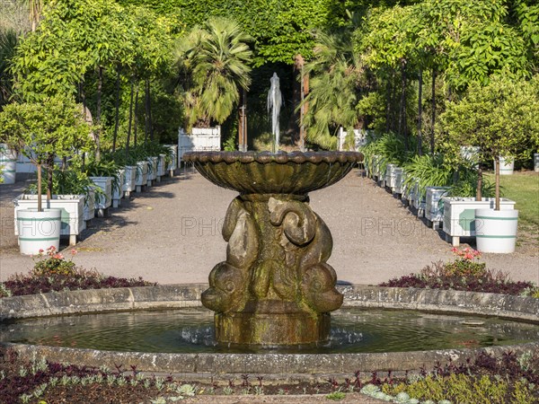 Fountain at the Orangery of Belvedere Palace, UNESCO World Heritage Site Classical Weimar, Weimar,
