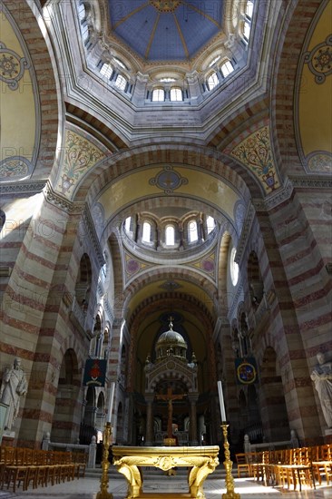 Marseille Cathedral or Cathedrale Sainte-Marie-Majeure de Marseille, 1852-1896, Marseille, Interior