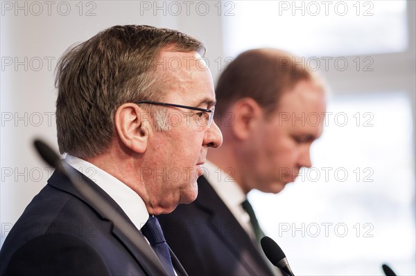 Boris Pistorius, Federal Minister of Defence, at a press conference on the structural reform of the