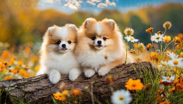 KI generated, animal, animals, mammal, mammals, one, single animal, dwarf spitz, Spitz, (Canis