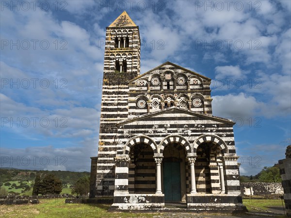 Abbey church Santissima Trinita di Saccargia of the destroyed Camaldolese monastery, near