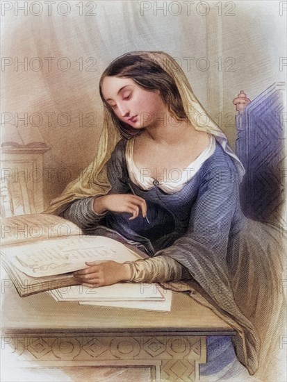 Heloisa (born around 1095 in the Loire region, died ca. 1164 in the convent of Le Paraclet near