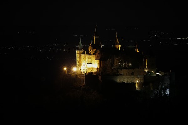 Hohenzollern Castle, ancestral castle of the princely family and former ruling Prussian royal and