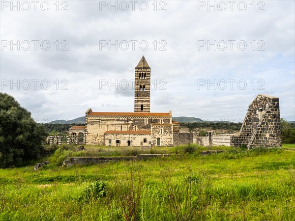 Abbey church Santissima Trinita di Saccargia of the destroyed Camaldolese monastery, near