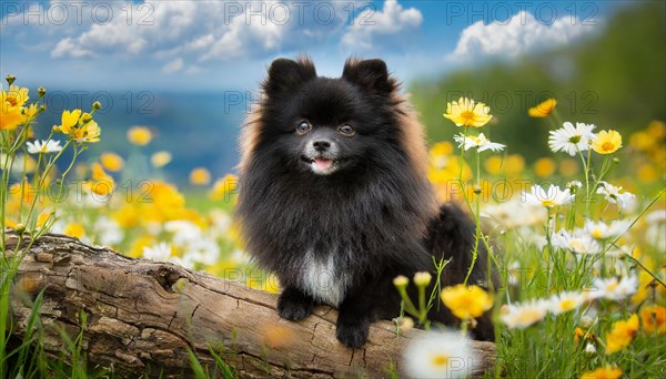 Ai generated, animal, animals, mammal, mammals, a, single animal, dwarf spitz, Spitz, (Canis lupus