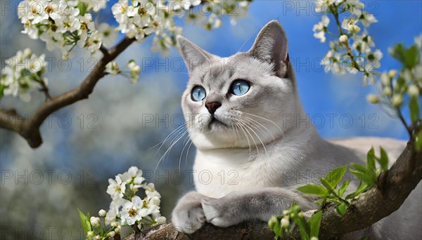AI generated, animal, animals, mammal, mammals, cat, felidae (Felis catus), a cat resting on a