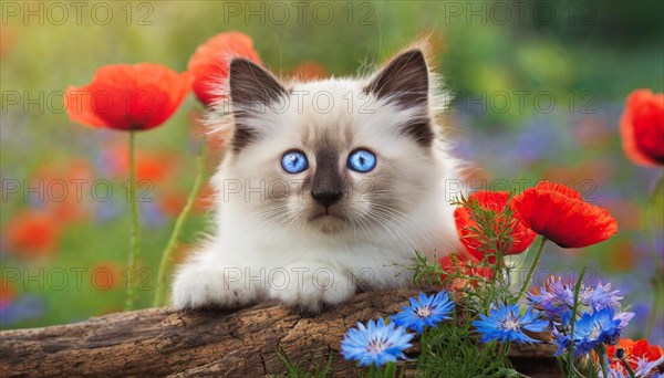 AI generated, animal, animals, mammal, mammals, cat, felidae (Felis catus), a young cat resting on