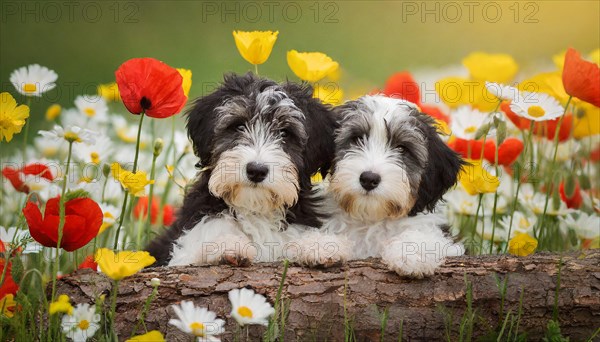 KI generated, animal, animals, mammal, mammals, bobtail, (Canis lupus familiaris), dog, dogs,