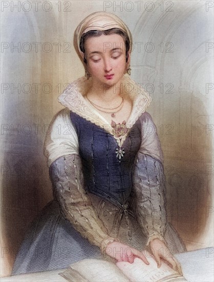 Lady Jane Grey (born 1536/1537 in Bradgate in Leicestershire, died 12 February 1554 in the Tower of