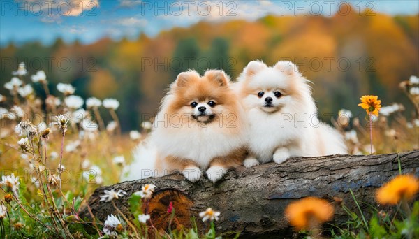 KI generated, animal, animals, mammal, mammals, one, single animal, dwarf spitz, Spitz, (Canis