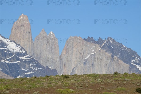 Andes mountain range, Torres del Paine National Park, Parque Nacional Torres del Paine, Cordillera