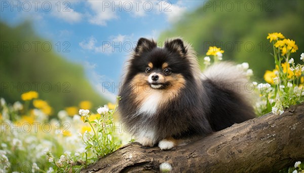 Ai generated, animal, animals, mammal, mammals, a, single animal, dwarf spitz, Spitz, (Canis lupus