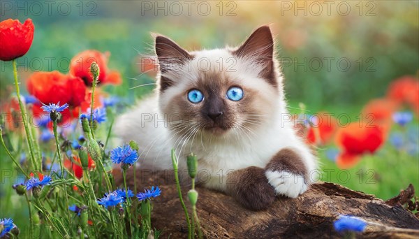 AI generated, animal, animals, mammal, mammals, cat, felidae (Felis catus), a young cat resting on