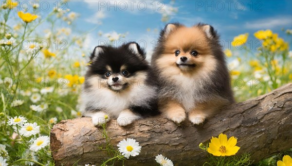 Ai generated, animal, animals, mammal, mammals, a, single animal, dwarf spitz, Spitz, (Canis lupus