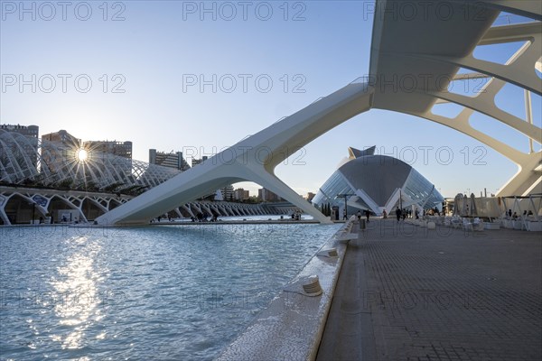 L'Hemisferic in the City of Arts and Sciences, Cuitat de les Arts i les Ciences, Valencia, Spain,