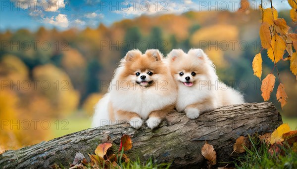 KI generated, animal, animals, mammal, mammals, one, single animal, dwarf spitz, Spitz, (Canis