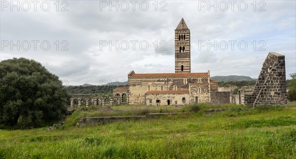 Abbey church Santissima Trinita di Saccargia of the destroyed Camaldolese monastery, near