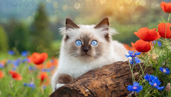AI generated, animal, animals, mammal, mammals, cat, felidae (Felis catus), a young cat resting on
